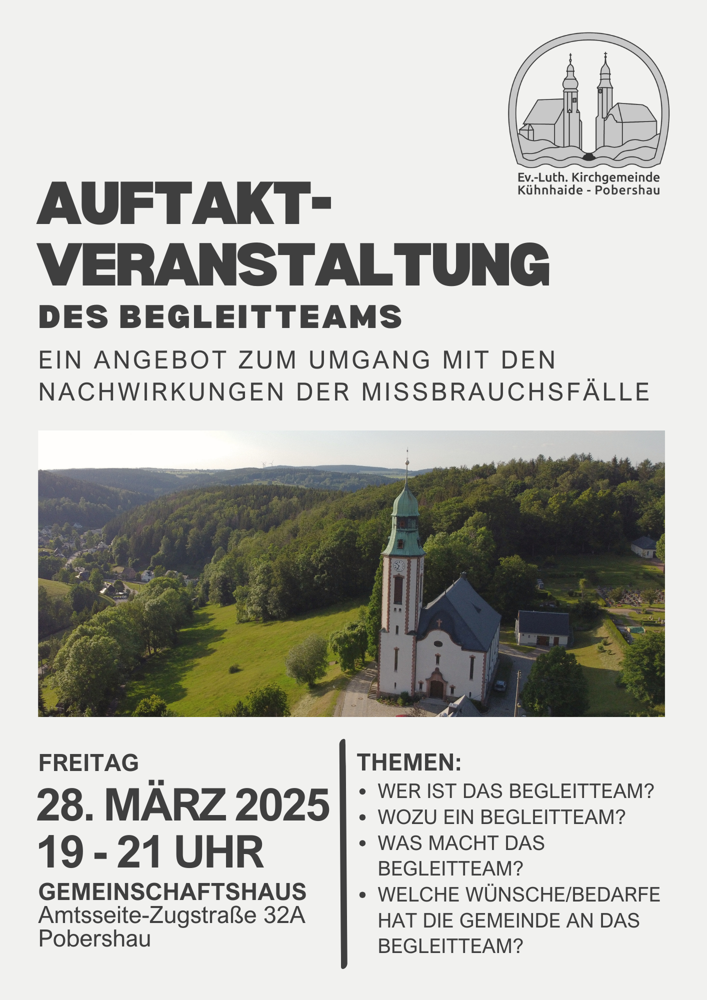 Flyer Begleitteam Auftaktveranstaltung