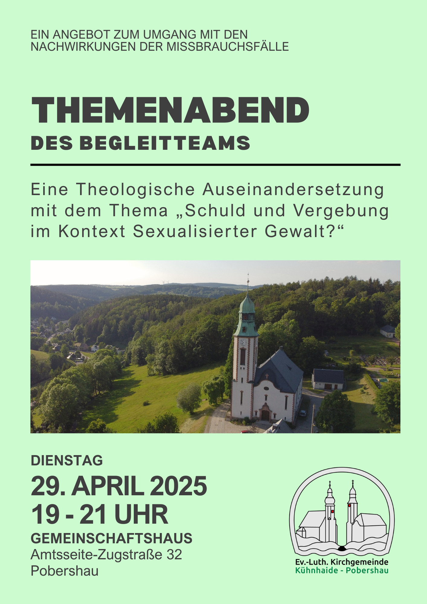 Flyer Begleitteam Themenabend
