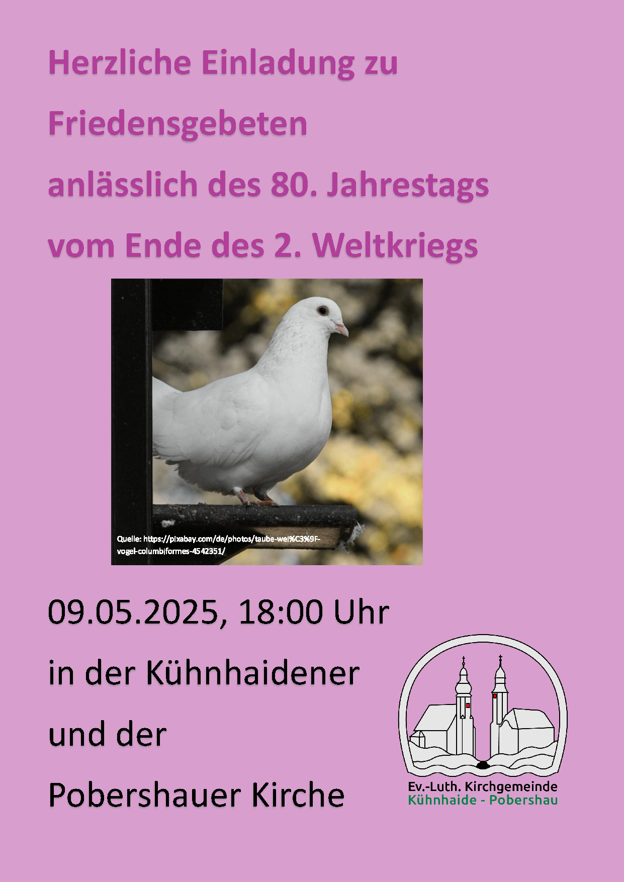 Flyer Friedensgebet 2025