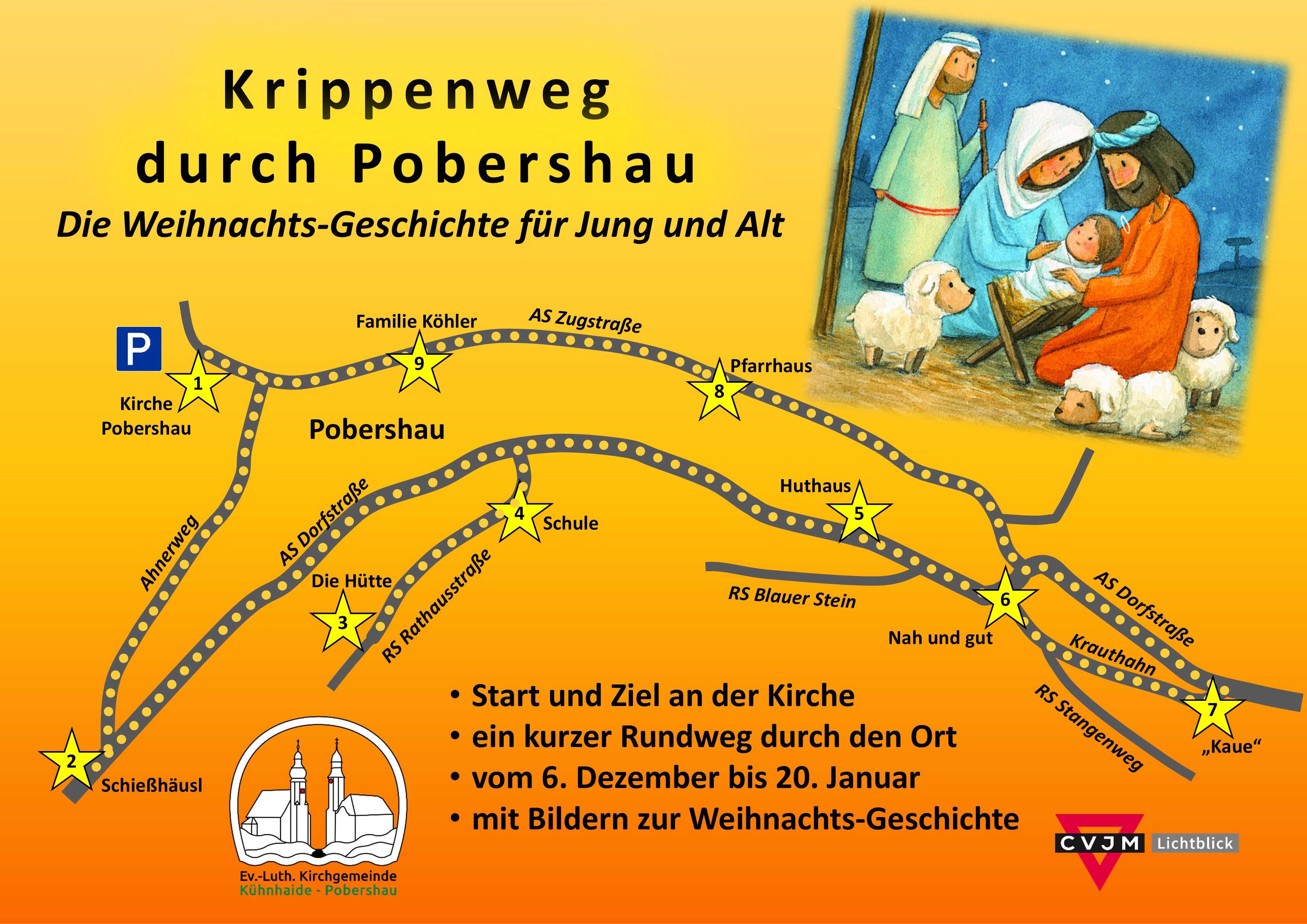 Flyer Krippenweg Pobershau