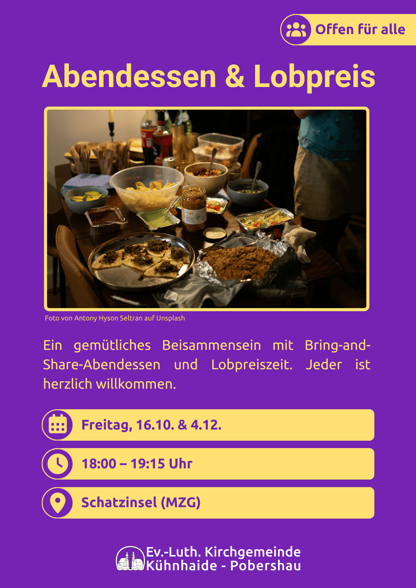 Abendessen & Lobpreis